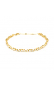 Pulsera de oro amarillo de 18 Kt con diamantes de 2,50 ct