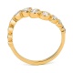 Anillo de oro amarillo de 18 Kt con diamantes de 0,55 ct
