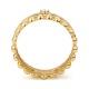 Anillo de oro amarillo de 18 Kt con diamantes de 0,16 ct