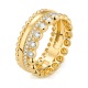 Anillo de oro amarillo de 18 Kt con diamantes de 0,34 ct
