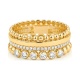 Anillo de oro amarillo de 18 Kt con diamantes de 0,34 ct