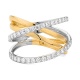 Anillo de oro de 18 Kt con diamantes de 0,75 ct