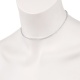 Collar Rivière de oro blanco de 18 Kt con diamantes de 1,25 a 4,00 ct