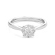 Anillo de oro blanco de 18 Kt