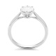 Anillo de oro blanco de 18 Kt