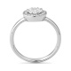 Anillo de oro blanco de 18 Kt con diamantes de 0,46 ct
