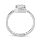 Anillo de oro blanco de 18 Kt
