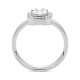 Anillo de oro blanco de 18 Kt con diamantes de 0,53 ct