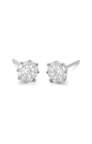 Pendientes de oro blanco de 18 Kt