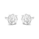 Pendientes de oro blanco de 18 Kt