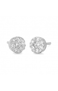 Pendientes de oro blanco de 18 Kt