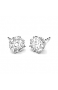Pendientes de oro blanco de 18 Kt