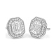 Pendientes de oro blanco de 18 Kt con diamantes de 1,02 ct