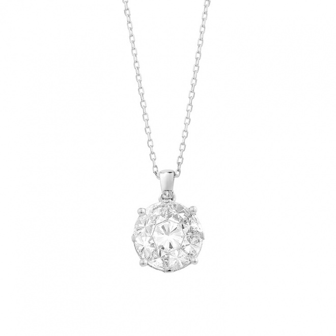Colgante de oro blanco de 18 Kt
