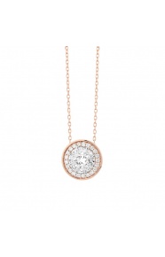 Colgante de oro de 18 Kt con diamantes de 0,46 a 0,68 ct