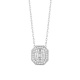 Colgante de oro blanco de 18 Kt con diamantes de 0,51 ct