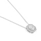 Colgante de oro blanco de 18 Kt con diamantes de 0,51 ct