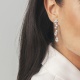 Pendientes Largos de oro blanco de 18 Kt con diamantes talla pera de 5,70 ct