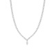 Collar de oro blanco de 18 Kt con diamantes talla marquesa de 23,70 ct