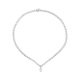 Collar de oro blanco de 18 Kt con diamantes talla marquesa de 23,70 ct