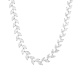 Collar de oro blanco de 18 Kt con diamantes talla marquesa de 28,59 ct