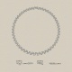Collar de oro blanco de 18 Kt con diamantes talla marquesa de 28,59 ct
