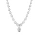 Collar de oro blanco de 18 Kt con diamantes talla pera de 32,10 ct