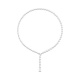 Collar de oro blanco de 18 Kt con diamantes talla pera de 21,35 ct