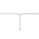 Collar de oro blanco de 18 Kt con diamantes talla pera de 21,35 ct