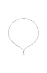 Collar de oro blanco de 18 Kt con diamantes de 21,00 ct