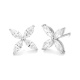 Pendientes de oro blanco de 18 Kt con diamantes talla marquesa de 0,40 a 4,05 ct