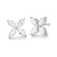 Pendientes de oro blanco de 18 Kt con diamantes talla marquesa de 0,40 a 4,05 ct