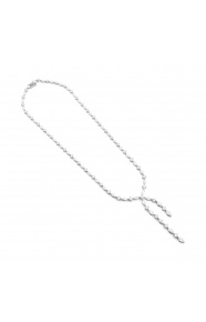 Collar de oro blanco de 18 Kt con diamantes talla marquesa de 12,85 ct