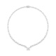 Collar de oro blanco de 18 Kt con diamantes talla marquesa de 13,72 ct