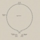 Collar de oro blanco de 18 Kt con diamantes talla marquesa de 13,72 ct
