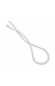 Collar Rivière de oro blanco de 18 Kt con diamantes de 22,00 ct