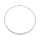 Collar Rivière de oro blanco de 18 Kt con diamantes de 22,00 ct