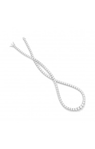 Collar Rivière de oro blanco de 18 Kt con diamantes de 28,50 ct