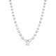 Collar de oro blanco de 18 Kt con diamantes talla pera de 13,49 ct