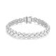 Pulsera de oro blanco de 18 Kt con diamantes talla marquesa de 15,25 ct