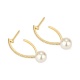 Pendientes Largos de oro amarillo de 18 Kt con diamantes de 0,19 ct