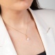 Colgante Largo de oro amarillo de 18 Kt con diamantes de 0,09 ct