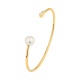 Esclava de oro amarillo de 18 Kt con diamantes de 0,12 ct