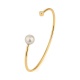 Esclava de oro amarillo de 18 Kt con diamante de 0,12 ct