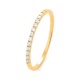Anillo Media alianza de oro amarillo de 18 Kt con diamantes de 0,13 a 0,54 ct