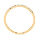 Anillo Media alianza de oro amarillo de 18 Kt con diamantes de 0,13 a 0,54 ct