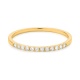 Anillo Media alianza de oro amarillo de 18 Kt con diamantes de 0,13 a 0,54 ct