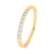 Anillo Media alianza de oro amarillo de 18 Kt con diamantes de 0,13 a 0,54 ct