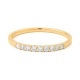 Anillo Media alianza de oro amarillo de 18 Kt con diamantes de 0,13 a 0,54 ct