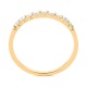 Anillo Media alianza de oro amarillo de 18 Kt con diamantes de 0,13 a 0,54 ct